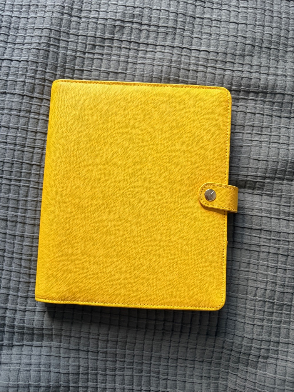 kikki.K Bright Yellow Planner Folio with Snap Tab